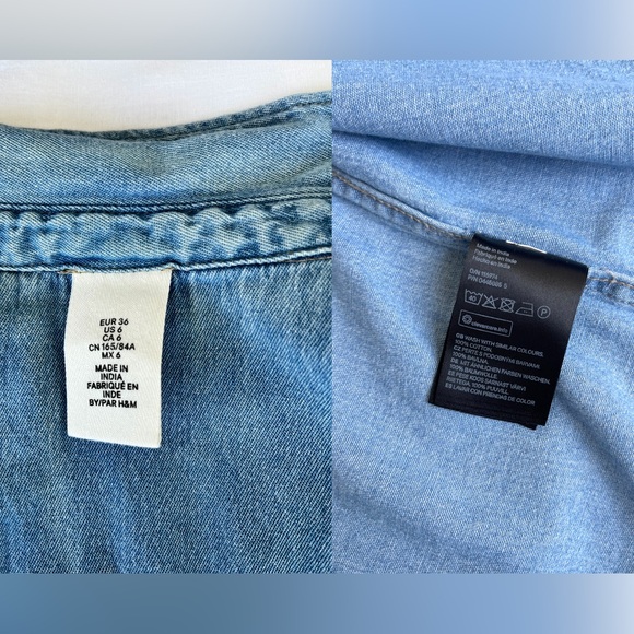 H&M | Button Down Denim Shirt - Picture 14 of 16